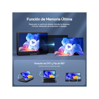 WOLFANG 17,5" reproductor DVD portátil 15,6" HD