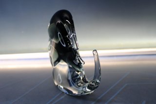 Pez ángel de cristal de Murano.