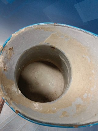 Antigua jarra aguamanil metal esmaltado Egsa