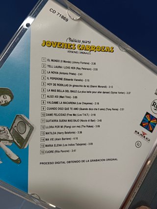 Dos CDs musica para JOVENES CARROZAS, nº 1 y 2