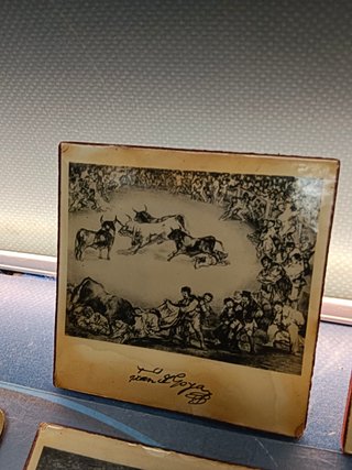 9 posavasos Los toros de Burdeos de Francisco de Goya. A.G.B.S