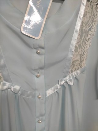 Camisón Nuit Magique Azul Talla XL con manchas