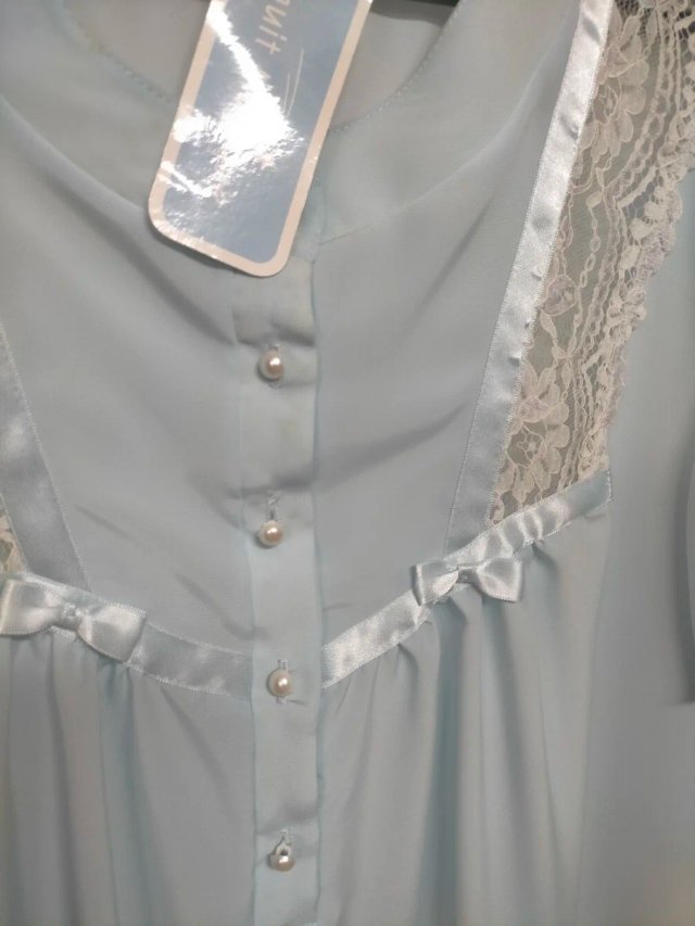 Camisón Nuit Magique Azul Talla XL con manchas