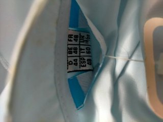 Camisón Nuit Magique Azul Talla XL con manchas