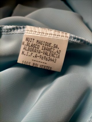 Camisón Nuit Magique Azul Talla XL con manchas