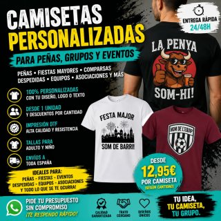 Camisetas Personalizadas para Grupos