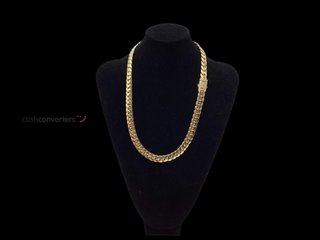 cadena oro 18k con circonita 30cm