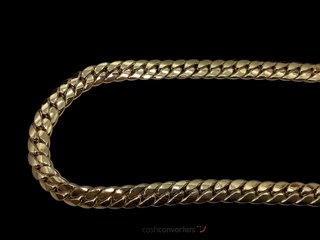 cadena oro 18k con circonita 30cm