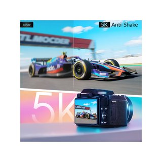 Camara Digital Compacta 5K 64MP WiFi Vlog 64GB