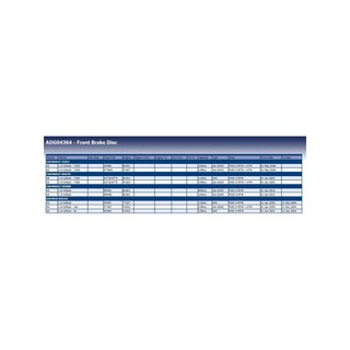 Blue Print ADG04364 disco de freno 20 mm