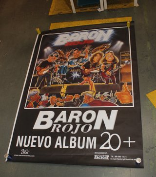 Póster, cartel promocional Barón Rojo, 20+. 2001.
