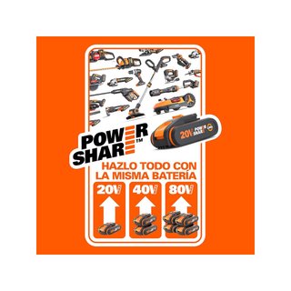 - WORX WG325E mini motosierra batería portátil