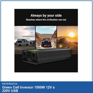 Invertitore Green Cell 1500W 12V a 220V USB in ottime condizioni