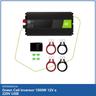 Invertitore Green Cell 1500W 12V a 220V USB in ottime condizioni