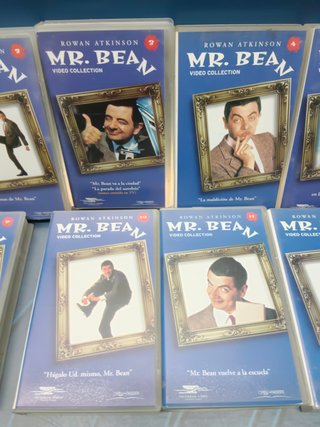 Lote 11 VHS, Mr. Bean, nº 1,2,3,4,5,8,9,10,11,12 y 13 vhs de la serie