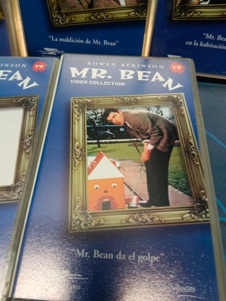 Lote 11 VHS, Mr. Bean, nº 1,2,3,4,5,8,9,10,11,12 y 13 vhs de la serie