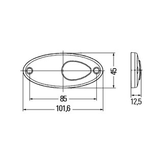 HELLA 2PS 964 295-061 Luz LED señalización lateral