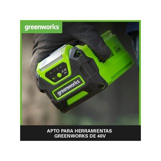 Greenworks G40B2 batería 40V 2Ah recarga rápida