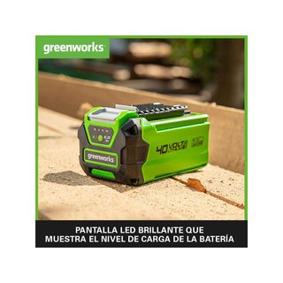 Greenworks G40B2 batería 40V 2Ah recarga rápida