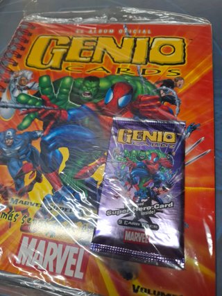 Album Genio Cards, Marvel, Sin Abrir