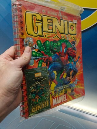 Album Genio Cards, Marvel, Sin Abrir