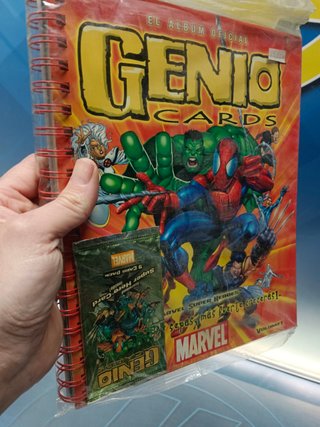 Album Genio Cards, Marvel, Sin Abrir
