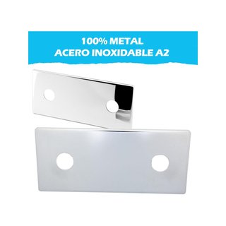 Tapa platino acero inoxidable para grifo pared