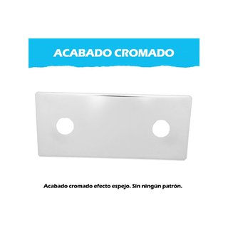 Tapa platino acero inoxidable para grifo pared