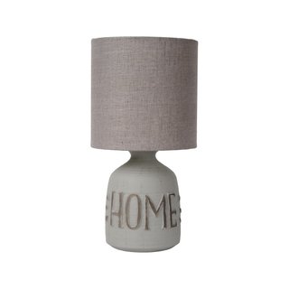 LUCIDE COSBY Lámpara de mesa cerámica gris LED