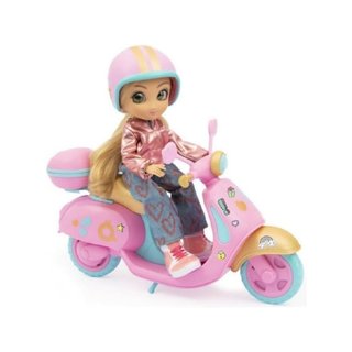 Famosa muñeca Unique Eyes con moto