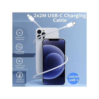Cargador USB C 25W rápido con cable 2m