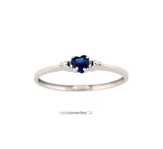 anillo oro 18k con piedra con circonita