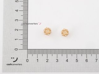 pendientes oro 18k con piedra
