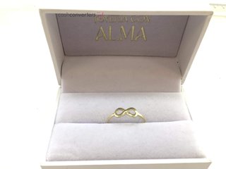 anillo oro 18k con circonita