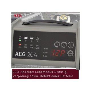 AEG 97025 cargador batería microprocesador 9