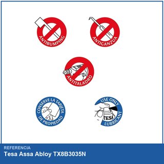 Tesa TX8B3035N cilindro seguridad perfil europeo