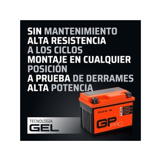 GP-PRO GTX4L-BS batería 12V 5Ah scooter