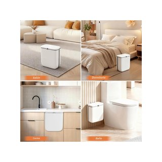 Cubo basura colgante cocina 10L con tapa