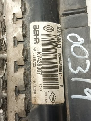 RADIADOR AGUA RENAULT KANGOO II (F/KW0) K9K802 82