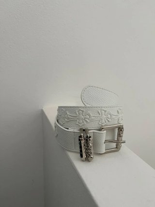 Chrome Hearts Cintura bianca 105cm
