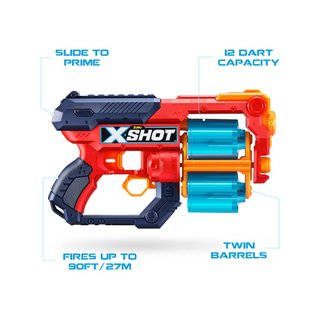 X-Shot Excel Xcess bláster doble barril espuma