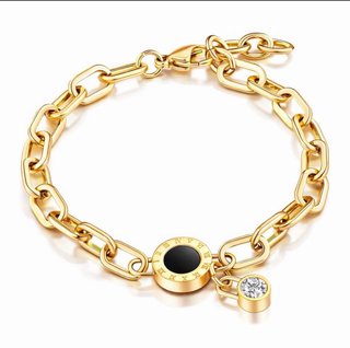 Pulsera Baño Oro 18k con Circonita