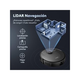Robot aspirapolvere e lavapavimenti Ultenic D10 con navigazione laser