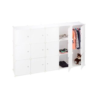 - Relaxdays armario modular blanco plástico