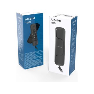 Alcatel T06 UK BLK teléfono fijo compacto
