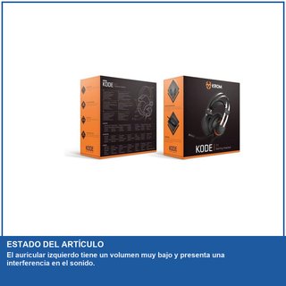 - KROM KODE Auriculares gaming con micrófono y