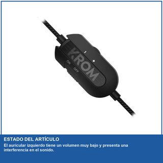 - KROM KODE Auriculares gaming con micrófono y
