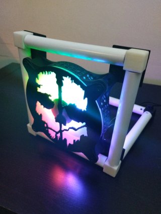 Ventoinha 120mm + Tampa 3D Fantasma