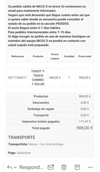Reloj Tissot T-Touch Connect Solar