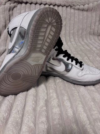 Nike Dunk High Plata y Blanco